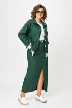 Куртка, юбка Anastasia 1271 зеленый - фото 5