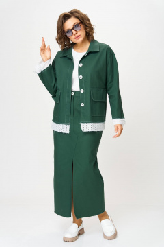 Куртка, юбка Anastasia 1271 зеленый - фото 4