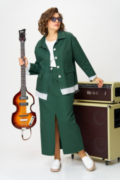 Куртка, юбка Anastasia 1271 зеленый - фото 1