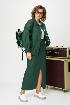 Куртка, юбка Anastasia 1272 зеленый - фото 5