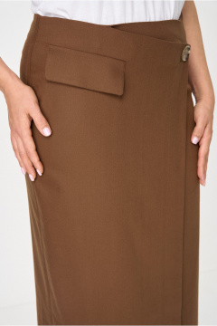 Юбка DaLi 7047 коричневая - фото 3