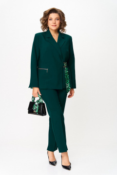 Брюки, жакет Vilena 1087 зеленый - фото 1