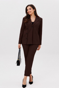 Брюки, жакет Vilena 1088 шоколад - фото 2