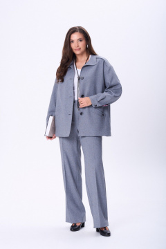 Брюки, жакет Vilena 1089 серый - фото 2