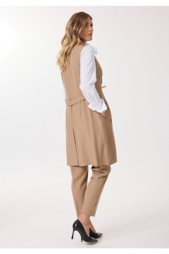 Брюки, жилет Твой имидж 2215 кэмел - фото 3
