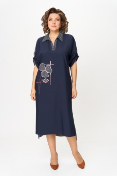 Платье Michel chic 2134/1 синий - фото 2