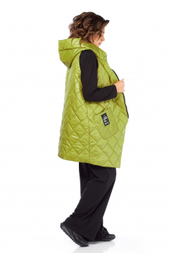 Брюки, джемпер, жилет Диомант 1995 зелень-черный - фото 3