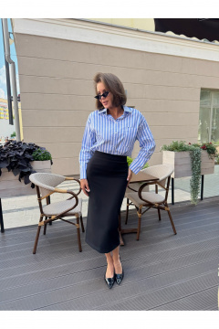 Блуза THE.WOMAN 0336 голубой - фото 5