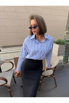 Блуза THE.WOMAN 0336 голубой - фото 1