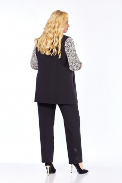 Блуза, брюки, жилет СиБон 0233 черный - фото 4