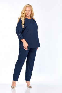 Блуза, брюки СиБон 0371 синий - фото 1