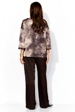 Блуза, брюки TAiER 1393 мрамор_капучино - фото 5