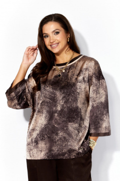 Блуза, брюки TAiER 1393 мрамор_капучино - фото 4