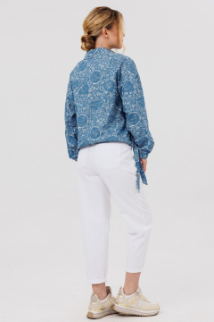 Блуза Faufilure C1631 джинс - фото 4