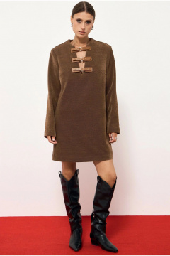Платье ATTIKA А3382-2 коричневый - фото 3