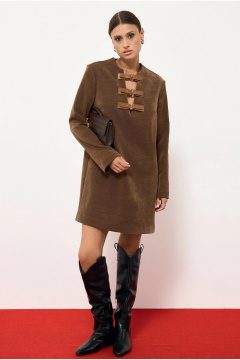 Платье ATTIKA А3382-2 коричневый - фото 1