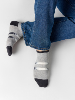 Носки Mark Formelle 104K-3105/25104K серый_меланж_рис.3105 - фото 1