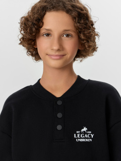 Свитшот Mark Formelle 123474/24-34214П-7П черный_печать_1_сл_на_пол - фото 4