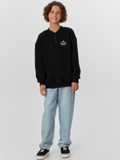 Свитшот Mark Formelle 123474/24-34215П-7П черный_печать_1_сл_на_пол - фото 1