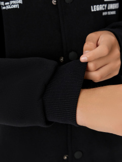 Бомбер Mark Formelle 363349/25-34196П-7П черный_печать_1_сл_на_пол_1сл_на_спинке - фото 5