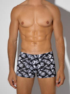 Трусы Mark Formelle 411229-2/25-5165П-5 деньги_на_черном_жемчужно_голубой - фото 1