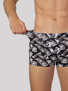 Трусы Mark Formelle 411229-2/25-5165П-5 деньги_на_черном_жемчужно_голубой - фото 4