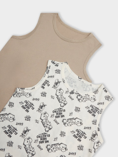 Майка Mark Formelle 423344-2/25-36782П-0 граффити_на_молочном_бежевый - фото 2