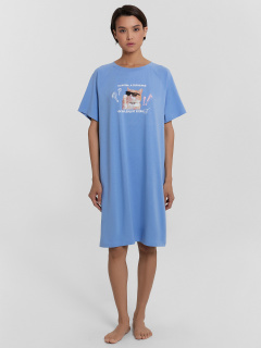 Сорочка Mark Formelle 572385/24-33467ПП-16 св.синий_печать_3_сл_на_пол - фото 1