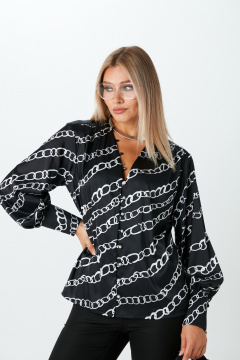 Блуза LM М148 белые_цепи - фото 2