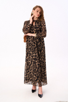 Платье NikVa 801-6 шоколадный_леопард - фото 2