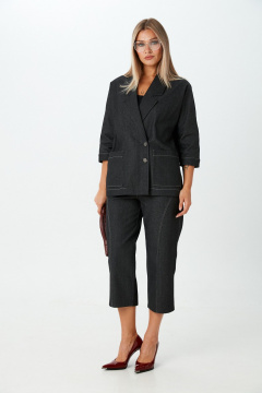 Брюки, жакет LM К139086 черный_джинс - фото 4
