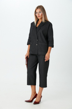 Брюки, жакет LM К139086 черный_джинс - фото 3