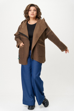 Куртка Michel chic 360/1 кофейный - фото 5