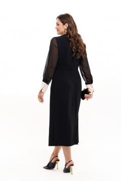 Платье Панда 100480 черно-бежевый - фото 5