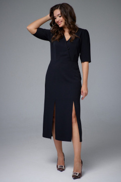 Платье LeNata 16456 чёрный - фото 2