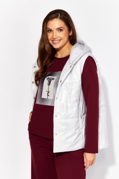 Брюки, жилет, свитшот TAiER 1380 жемчужный_ бордовый - фото 4