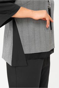 Блуза, брюки DaLi 5781.2 серый_с_чёрным - фото 4