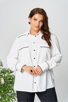 Рубашка AVA fashion М-142 молочный - фото 3