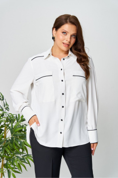 Рубашка AVA fashion М-142 молочный - фото 1