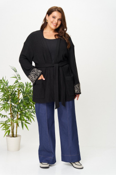 Кардиган AVA fashion М-143 черный - фото 3