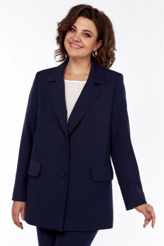 Брюки, жакет, майка SVT-fashion 584 синий_графит - фото 2