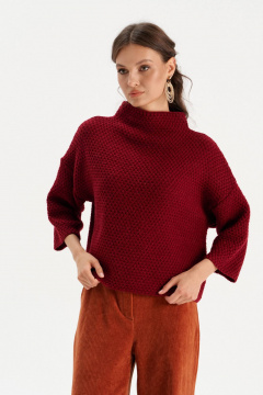 Джемпер Romgil РВ0300-ШЕ5 красновато-бордовый - фото 1