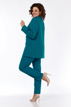 Брюки, жакет, майка SVT-fashion 584 темная_бирюза - фото 3