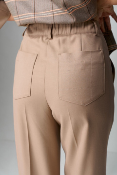 Брюки, жакет Laikony L-553 клетка/капучино - фото 5