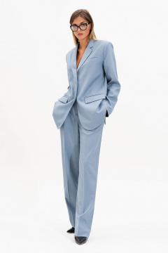Брюки, жакет SILVERSPICE S-1531 голубой - фото 3