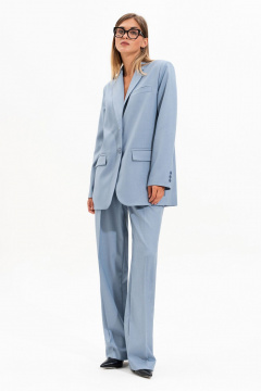 Брюки, жакет SILVERSPICE S-1531 голубой - фото 1