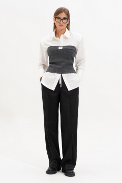 Топ SILVERSPICE S-7522 темно-серый - фото 2