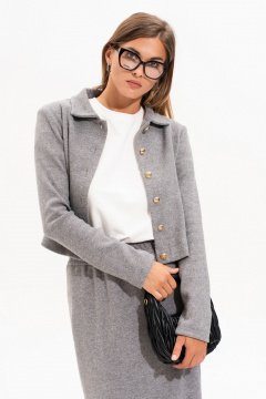 Кардиган, юбка SILVERSPICE S-8560 серый - фото 5