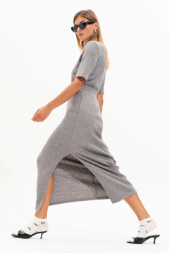 Джемпер, юбка SILVERSPICE S-8565 серый - фото 2