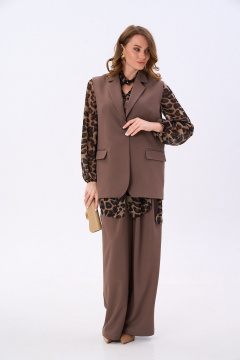 Брюки, жилет NikVa 993-1 мокка - фото 5